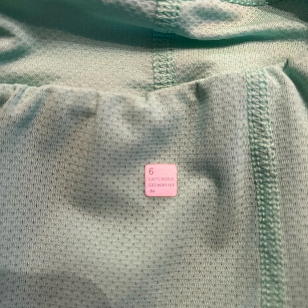 lululemon athletica bright green shorts faded zap color - Picture 4 of 6